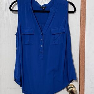 Torrid Sleeveless Harper Blouse – Blue, Size 00